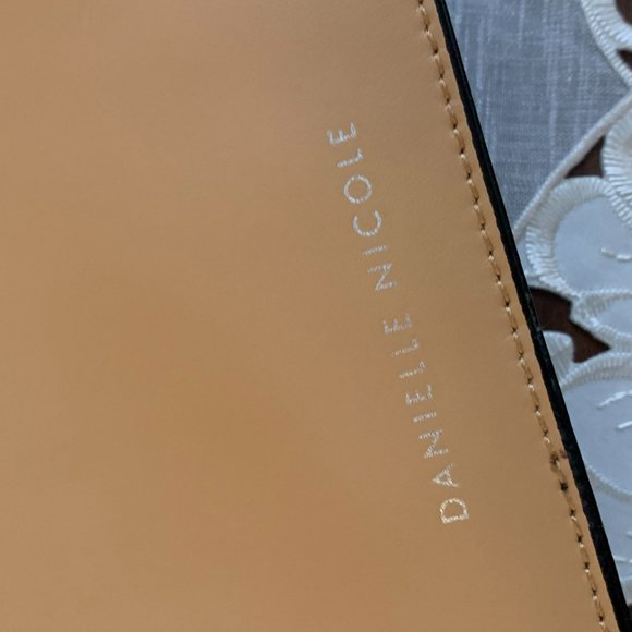 New Tan and Black Leather Shoulder Bag - Picture 3 of 8